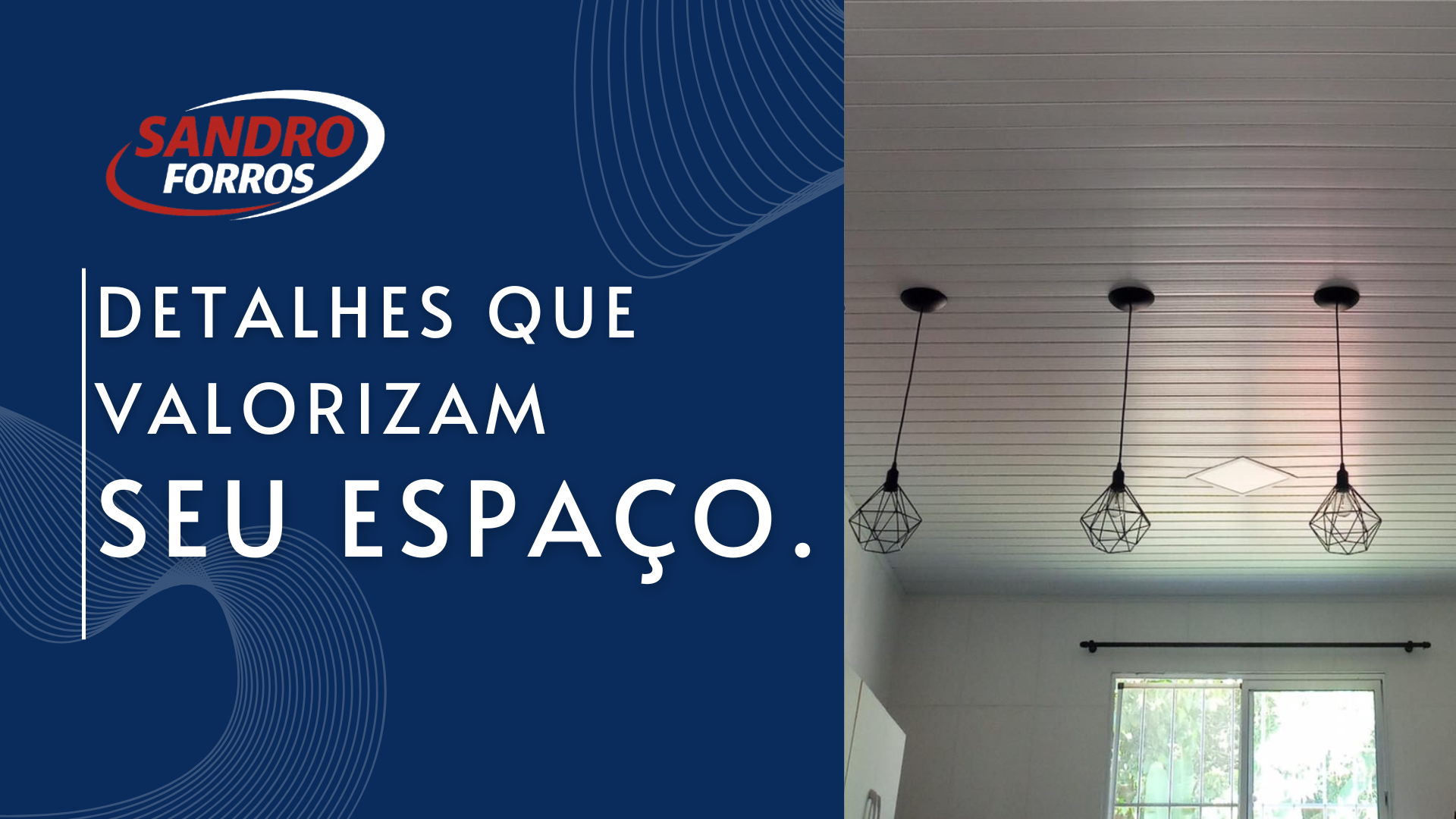 Instalação de forro de PVC em ambiente residencial